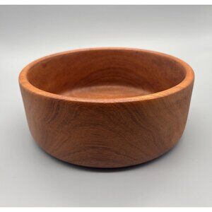 Vintage Teak Wood Salad Serving Bowl Made in Thailand